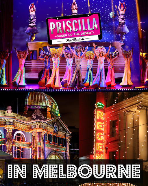 POSTER, Translucent Melbourne Theatre Lightbox Cell - Priscilla 60x74cm H